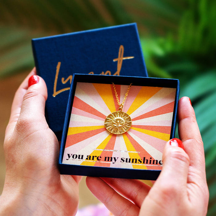 You Are My Sunshine Sun Necklace