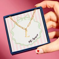 Mi Amor Personalised Initial Valentines Necklace