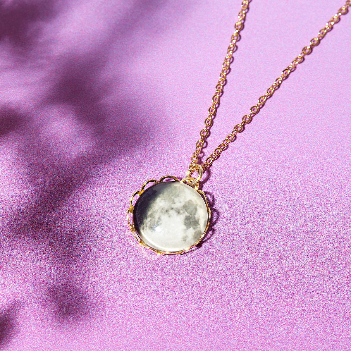 Personalised Custom Moon Phase Necklace