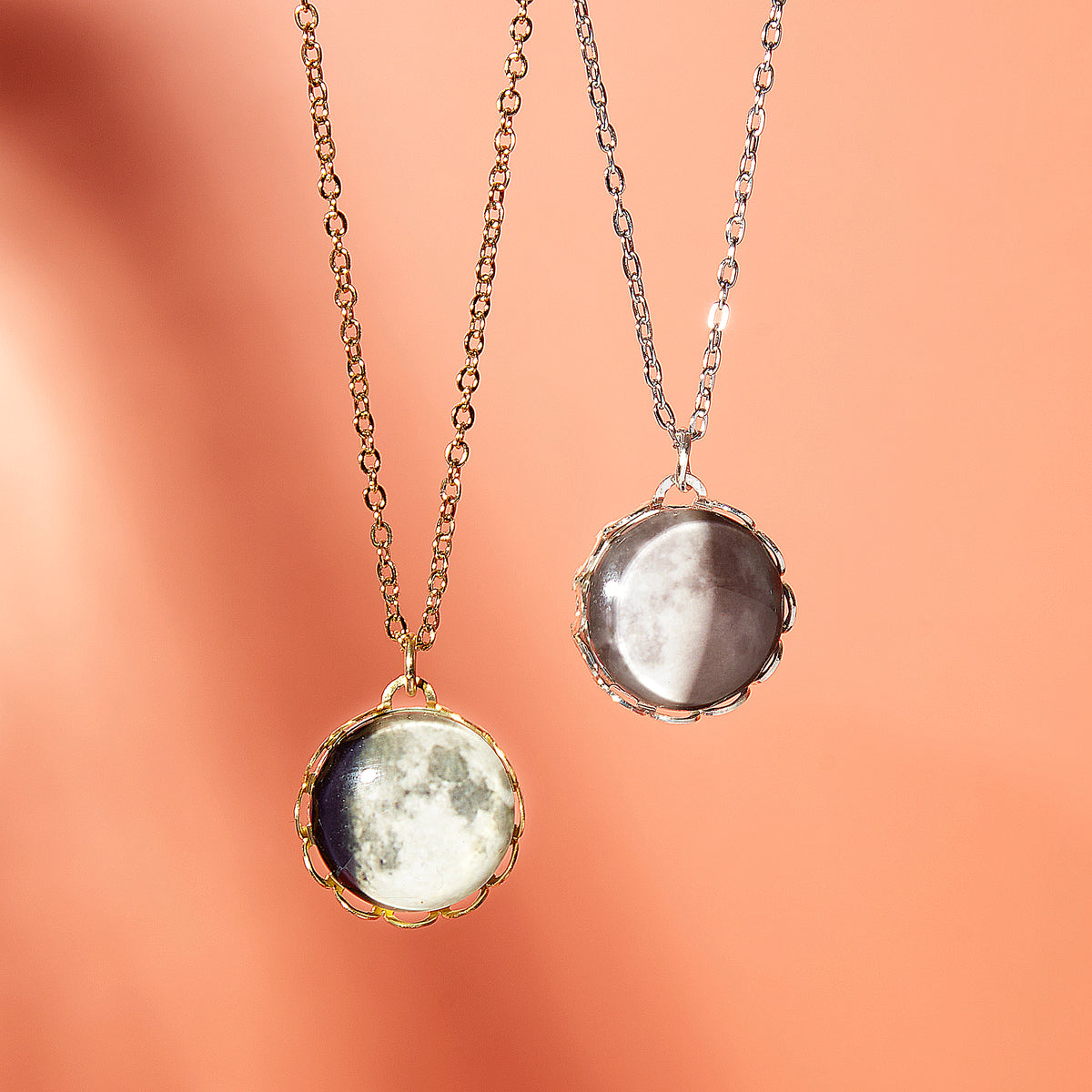 Personalised Custom Moon Phase Necklace