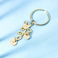 Personalised Family Tree Charm Keyring