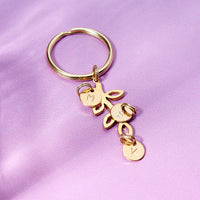 Personalised Family Tree Charm Keyring
