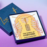 Personalised Initial And Tarot Card Necklace