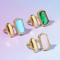 Adjustable Chunky Stone Ring