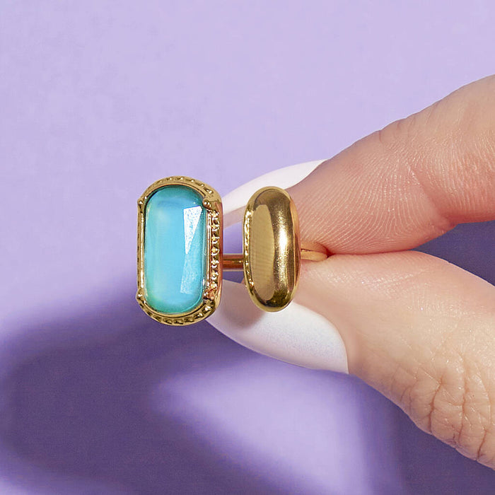 Adjustable Chunky Stone Ring