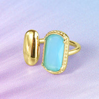 Adjustable Chunky Stone Ring