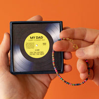 African Recycled Records Father's Day Bracelet