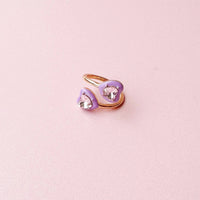 Bright Enamel Heart Ring