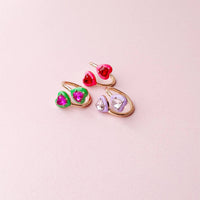 Bright Enamel Heart Ring