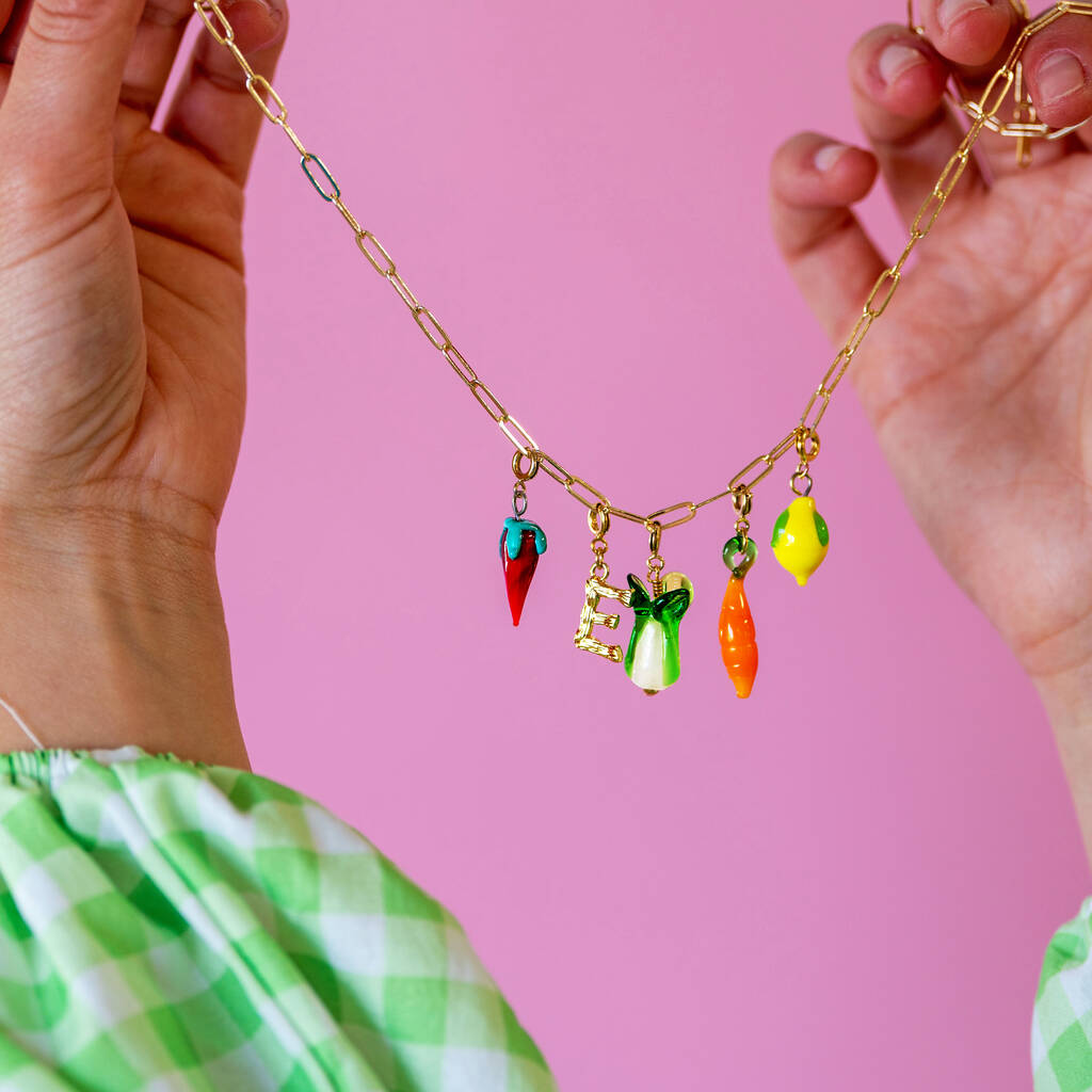 Build Your Own Veggie Patch Charm Necklace