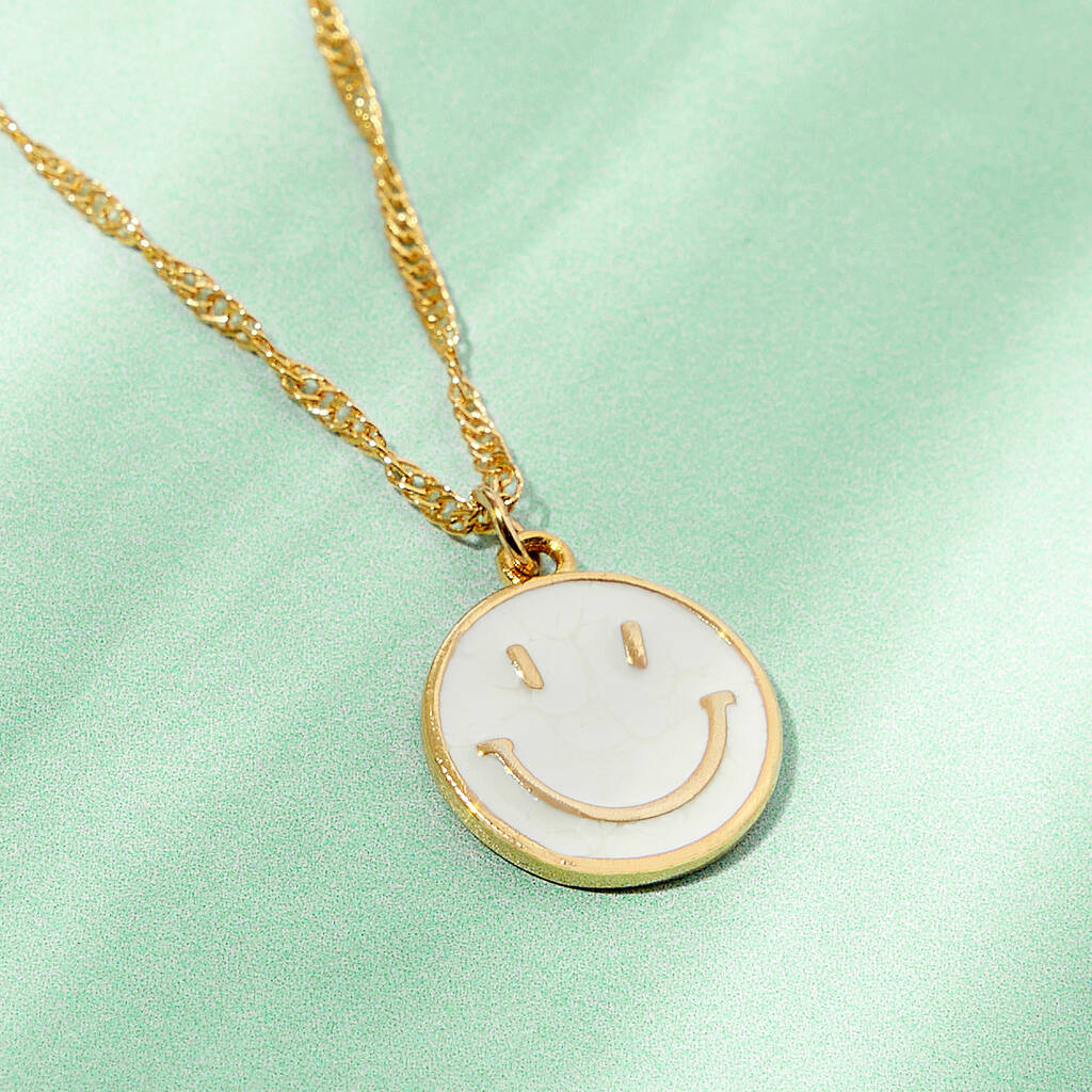 Christmas Smiles Gold Plated Necklace