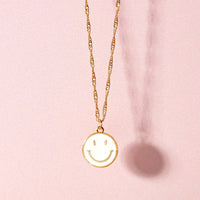 Christmas Smiles Gold Plated Necklace