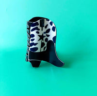 Cowboy Boot Hair Claw Clip