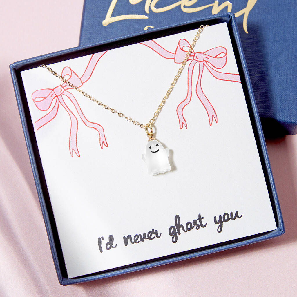 Cute Ghost Gold Plated Necklace