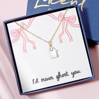 Cute Ghost Gold Plated Necklace
