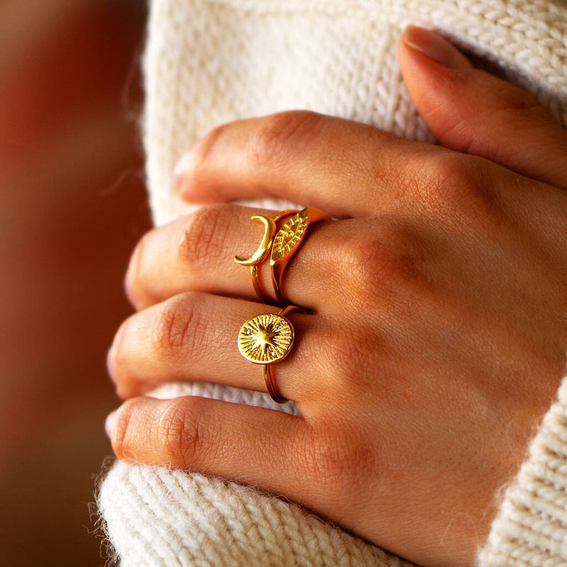 Dainty Celestial Stacking Ring