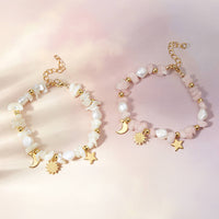 Eos Personalised Gemstone And Pearl Charm Bracelet