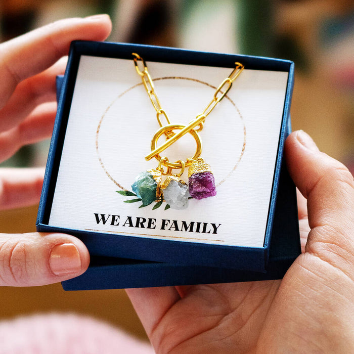 Family Birthstone Gemstone Mother's Day Necklace