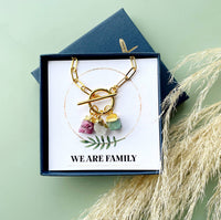 Family Birthstone Gemstone Mother's Day Necklace