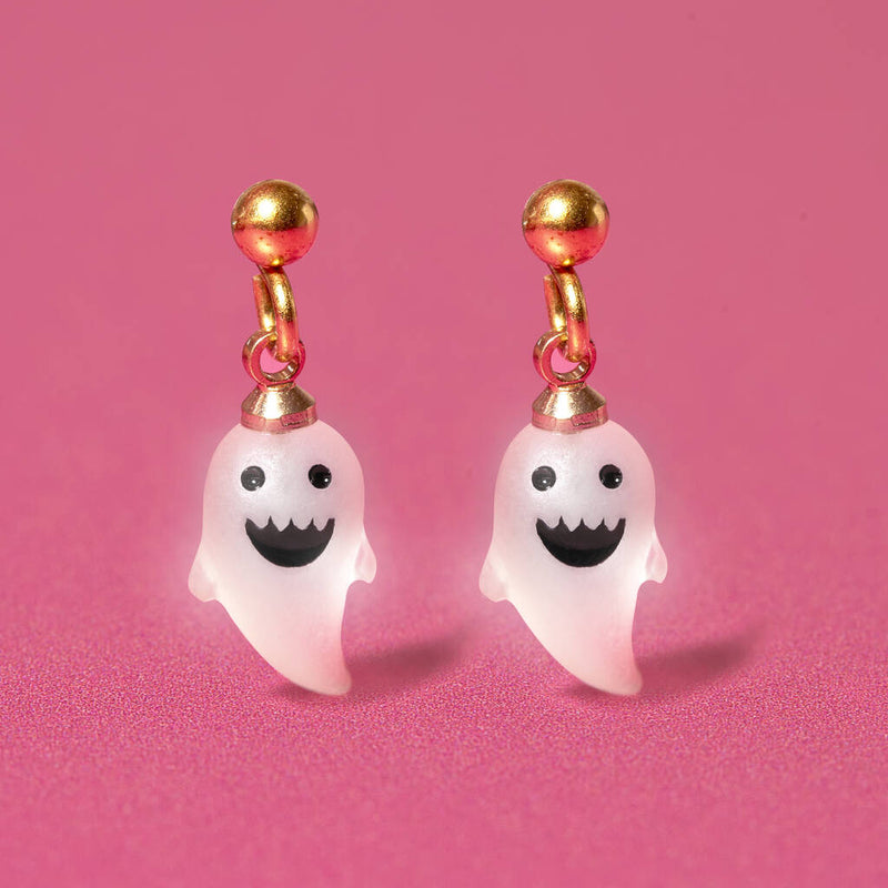 Gold Plated Ghost Earrings