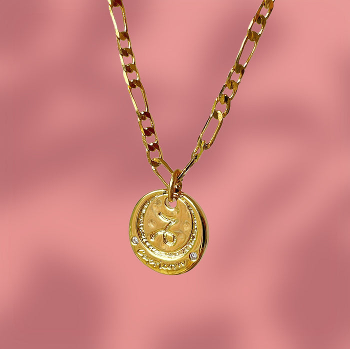 Gold Plated Zodiac Starsign Necklace