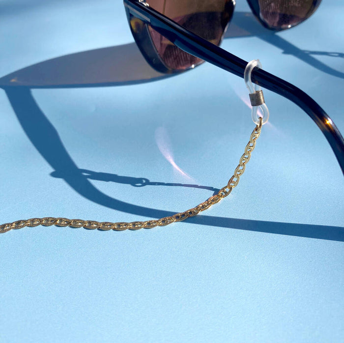 Gold Plated Mariner Link Sunglasses Chain