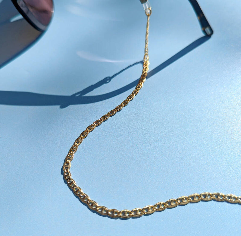 Gold Plated Mariner Link Sunglasses Chain