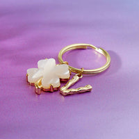 Good Luck Girlie Clover Keyring