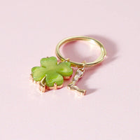 Good Luck Girlie Clover Keyring