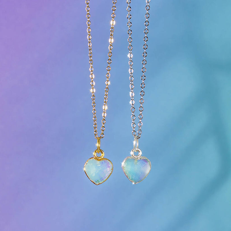 Healing Heart Aquamarine Gemstone Necklace