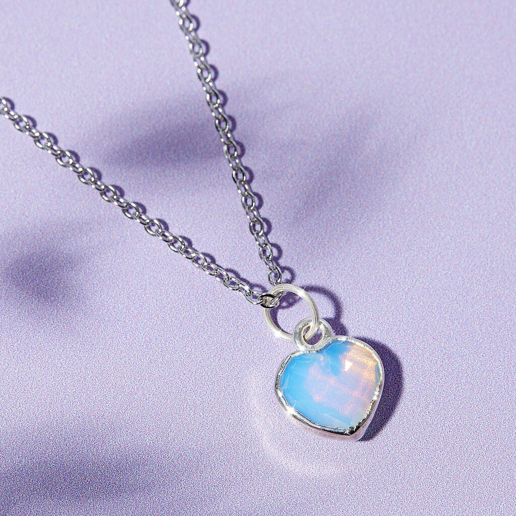 Healing Heart Opal Gemstone Necklace