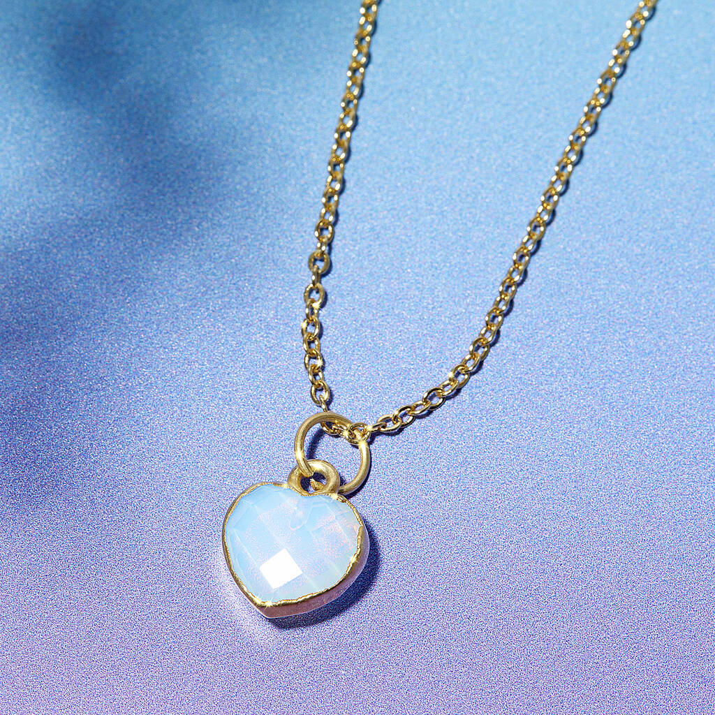 Healing Heart Opal Gemstone Necklace