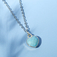 Healing Heart Turquoise Gemstone Necklace