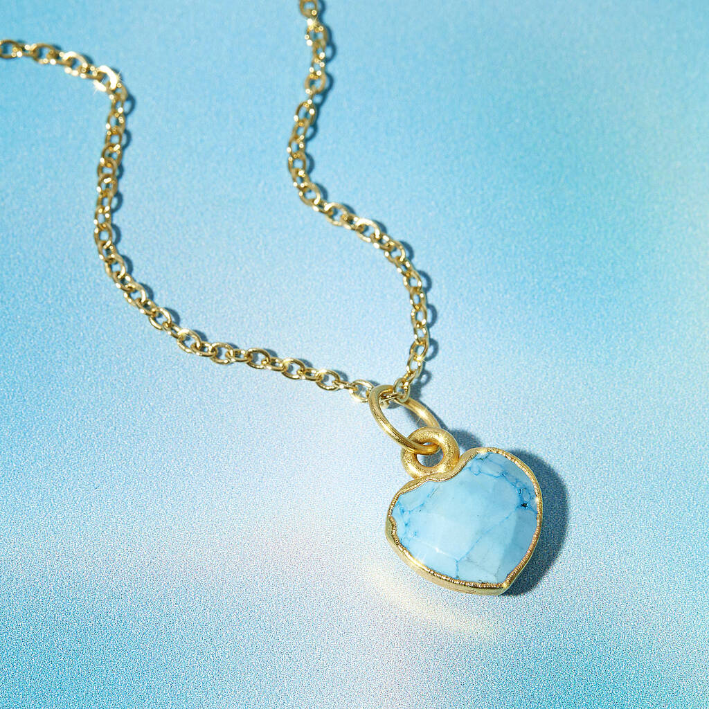 Healing Heart Turquoise Gemstone Necklace