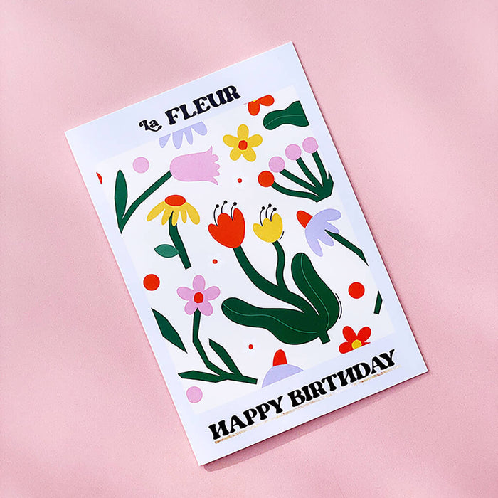 La Fleur Floral Birthday Card