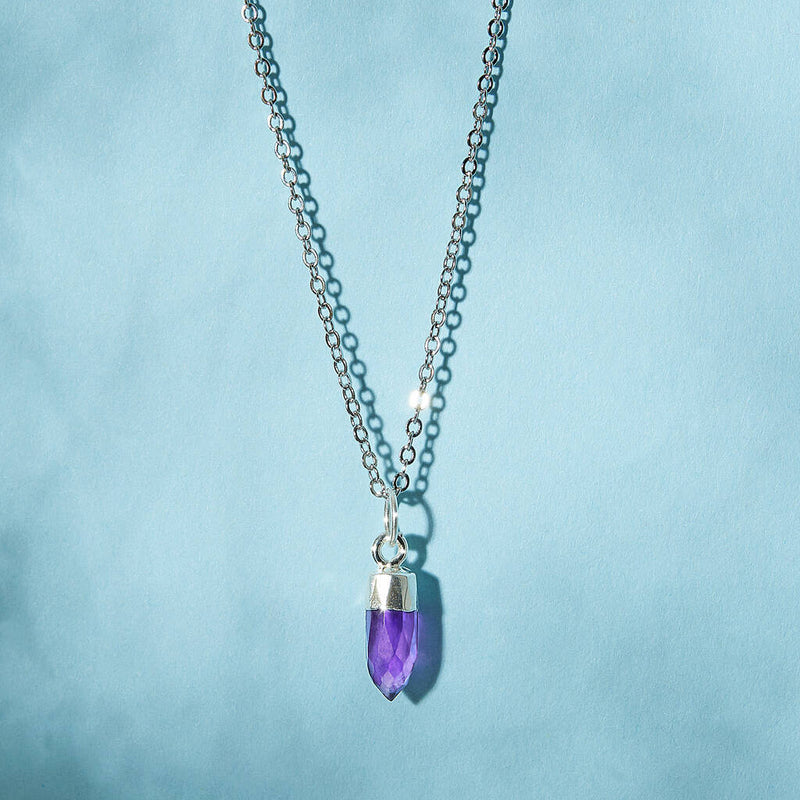 Mini Point Gemstone Necklace