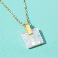 Girls Just Wanna Have Sun Mosaic Shell Necklace