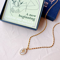 Mother of Pearl Flower Necklace For New Mothers