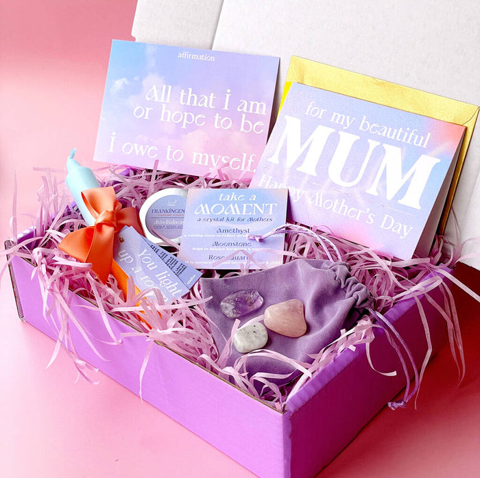 Mother's Day Wellbeing Incense And Crystal Gift