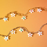 Multi Coloured Daisy Necklace