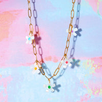 Multi Coloured Daisy Necklace