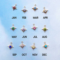Nova Birthstone Heart Birthday Necklace