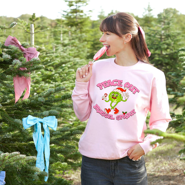 Peace Out Brussel Sprout Christmas Jumper