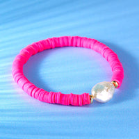 Pearl And Disc Bracelet