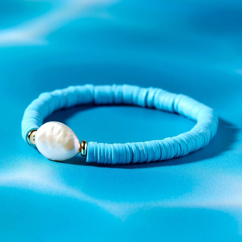Pearl And Disc Bracelet