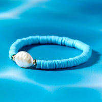 Pearl And Disc Bracelet