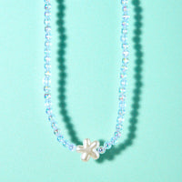 Pearlescent Flower Bubble Bead Necklace