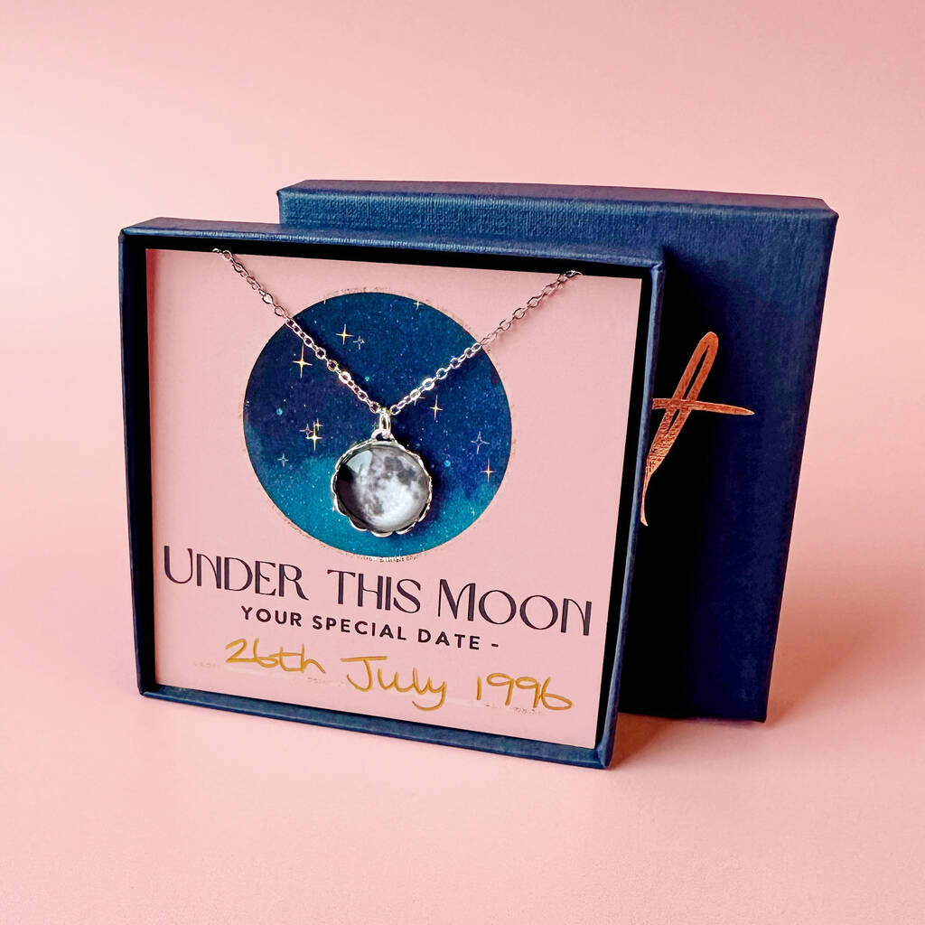 Personalised Custom Moon Phase Necklace โ Wearelucent