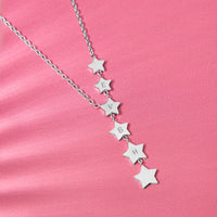 Personalised Initials Star Cascade Necklace