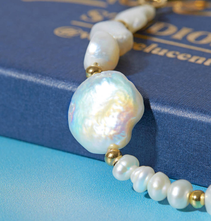Personalised Pearl And Chain Necklace